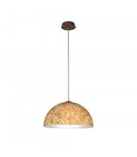 Designer Metal Dome Pendant Light - Vintage Gold Finish