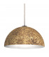 Designer Metal Dome Pendant Light - Vintage Gold Finish, 1x E27