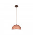 Designer Metal Dome Pendant Light - Vintage Copper Finish