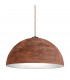 Designer Metal Dome Pendant Light - Vintage Copper Finish, 1x E27