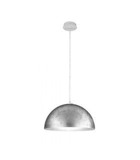 Designer Metal Dome Pendant Light Matt - Vintage Silver Finish