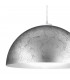 Designer Metal Dome Pendant Light Matt - Vintage Silver Finish, 1x E27
