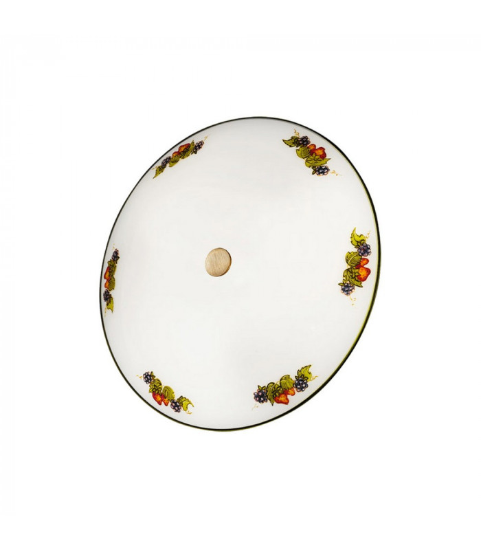 Cottage Style Finished Flush Ceiling Lamp Antique Brass