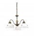 Cottage Style 3 Arm Chandelier Matt Antique Brass