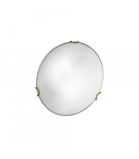 Lifestyle Glass Simple Flush Ceiling Light Antique Brass