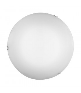 Lifestyle Glass Simple Flush Ceiling Light Silver