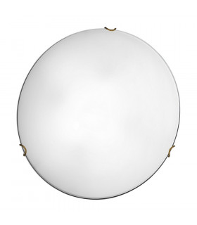 Lifestyle Glass Simple Flush Ceiling Light Antique Brass