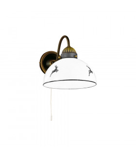 Cottage Style Wall Light Antique Brass