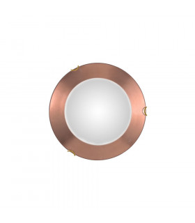 Lifestyle Simple Flush Ceiling Light - Leaf Copper Finish