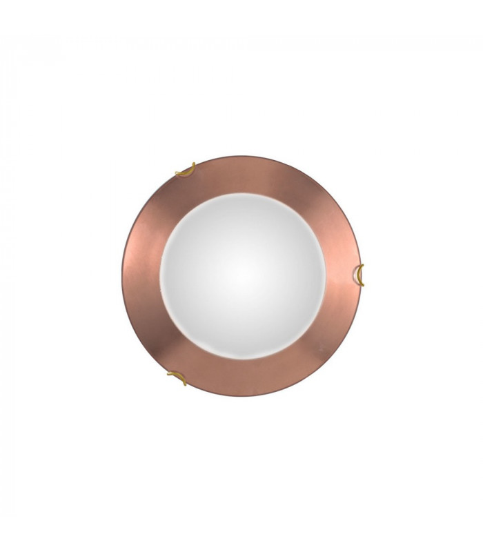 Lifestyle Simple Flush Ceiling Light - Leaf Copper Finish