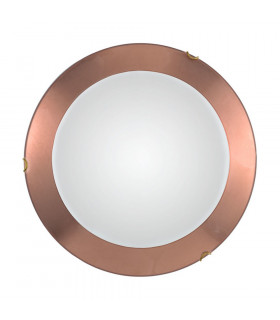 Lifestyle Simple Flush Ceiling Light - Leaf Copper Finish