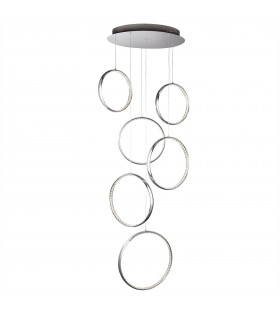 Integrated LED Ceiling Pendant Light Chrome - 1