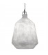 1 Light Dome Ceiling Pendant Chrome, White, E27 - 1