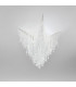 Integrated LED Designer Crystal Ceiling Light White Matt