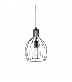 Decorative Wire Frame Pendant White, E27