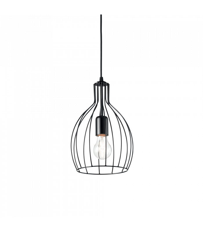 Decorative Wire Frame Pendant White, E27