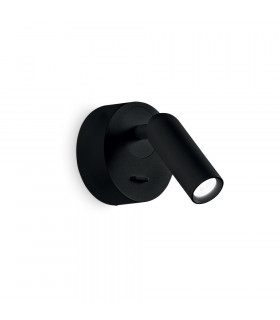 LED Decorative Round Reading Light Black, 3000K 3.5W