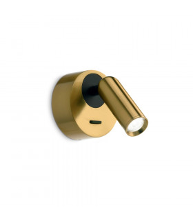 LED Decorative Round Reading Light Brass, 3000K 3.5W