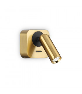 LED Decorative Square Reading Light Brass, 3000K 3.5W