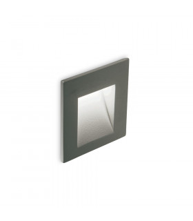 LED Outdoor Square Recessed Wall Light Anthracite IP65, 3000K