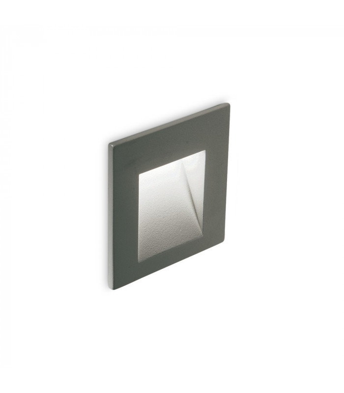 LED Outdoor Square Recessed Wall Light Anthracite IP65, 3000K