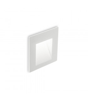 LED Outdoor Square Recessed Wall Light White IP65, 3000K