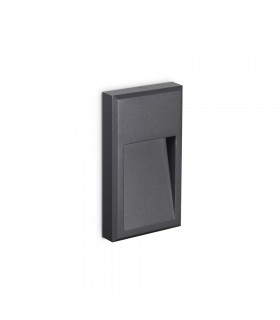 LED Outdoor Flush Wall Light Anthracite IP65, 3000K