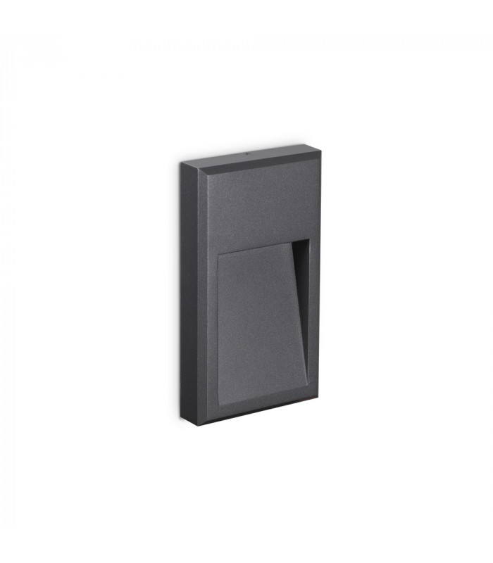 LED Outdoor Flush Wall Light Anthracite IP65, 3000K