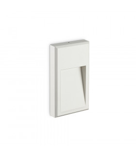 LED Outdoor Flush Wall Light White IP65, 3000K