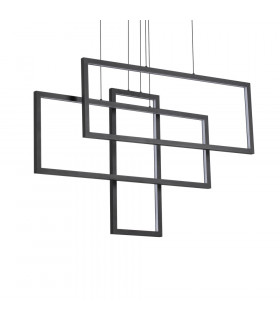 LED Decorative Integrated Pendant Light Black, 93000K