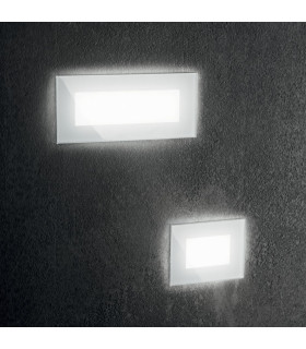 LED Outdoor Recessed Wall Light White IP65, 3000K