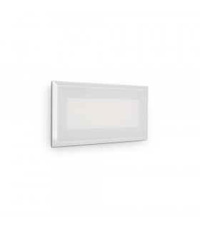 LED Outdoor Recessed Wall Light White IP65, 3000K