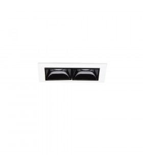Twin Recessed Downlight Black, 4000K, 6W