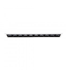 10 Light Recessed Downlight Black, 4000K, 21W