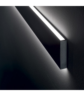 Decorative Linear Integrated LED Wall Light Black, 4000K