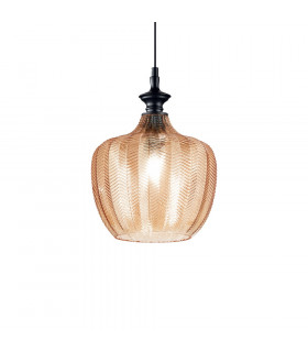 Decorative Glass Dome Pendants Amber, E27
