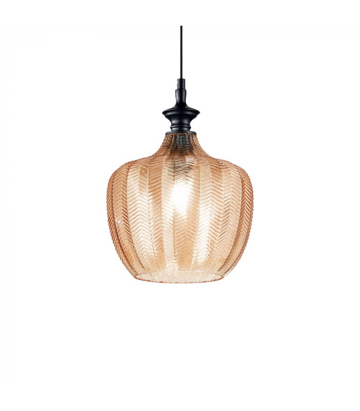 Decorative Glass Dome Pendants Amber, E27
