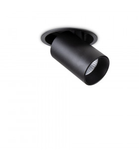 Round Recessed Downlight Black, 4000K, 12W