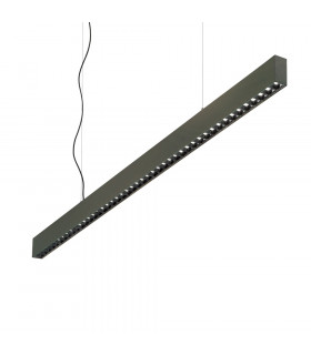 LED Decorative Linear Straight Bar Pendant Black, 4000K