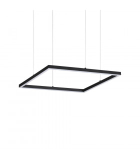 Decorative Square Integrated Pendant Light Black, 3000K, 33W