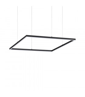 Decorative Square Integrated Pendant Light Black, 3000K, 41W