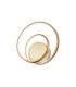 LED Decorative Swirl Integrated LED Wall Light Gold, 3000K