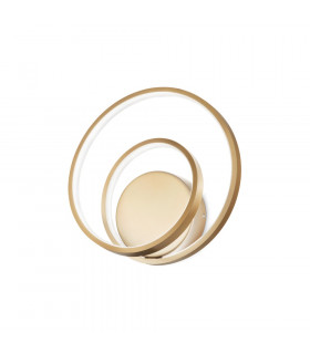 LED Decorative Swirl Integrated LED Wall Light Gold, 3000K