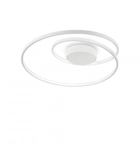 LED Decorative Swirl Integrated LED Semi Flush Light White, 3000K