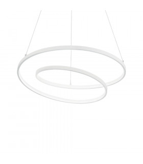 LED Decorative Swirl Integrated Pendant Light White, 3000K