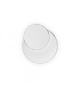 LED Decorative Round Flush Wall Light White, 3000K