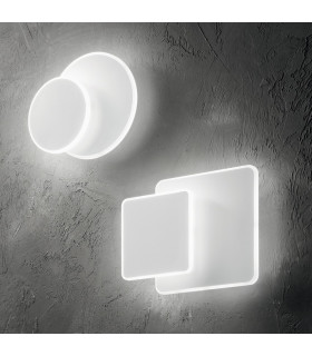 LED Decorative Round Flush Wall Light White, 3000K