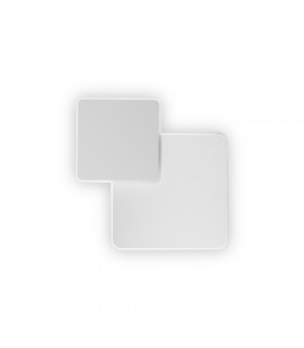 LED Decorative Square Flush Wall Light White, 3000K