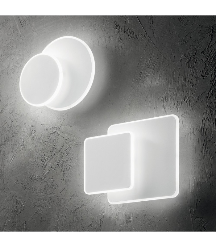 LED Decorative Square Flush Wall Light White, 3000K