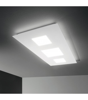 LED Decorative Big Simple Flush White, 3000K